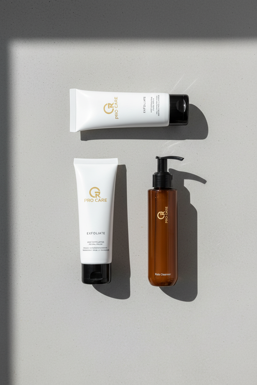 GR PRO CARE Skincare Flat Lay