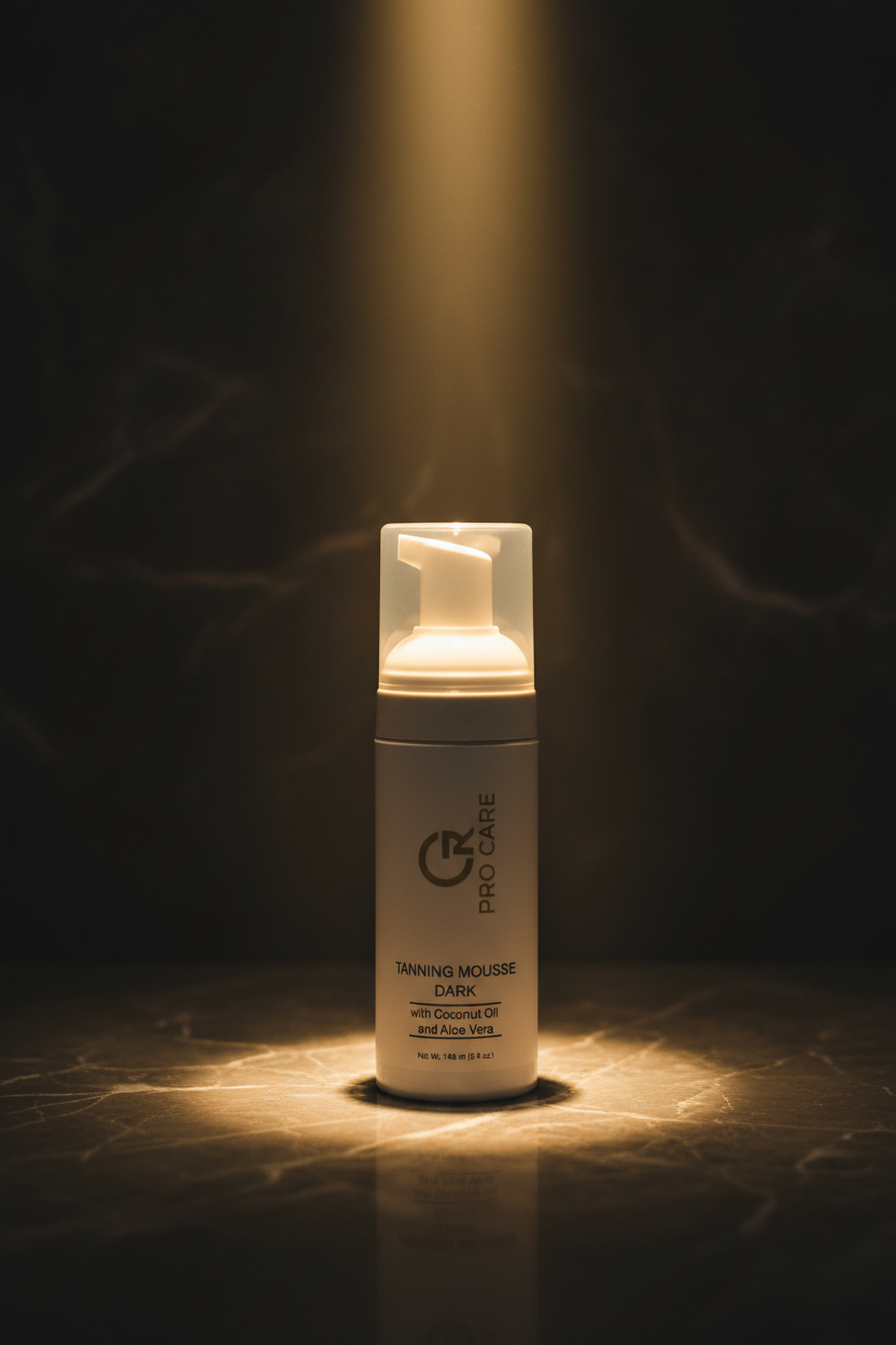Self-Tanning Mousse Dark - vertical editorial